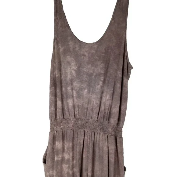Aerie Mauve Brown Tie-dye Jumpsuit Size Large Comfy Loungewear Casual Bohemian - Picture 3 of 11